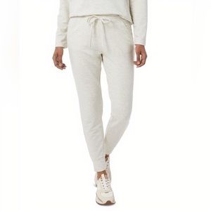 32 Degrees Supersoft fleece lightweight Joggers  - HEATHER WHITE